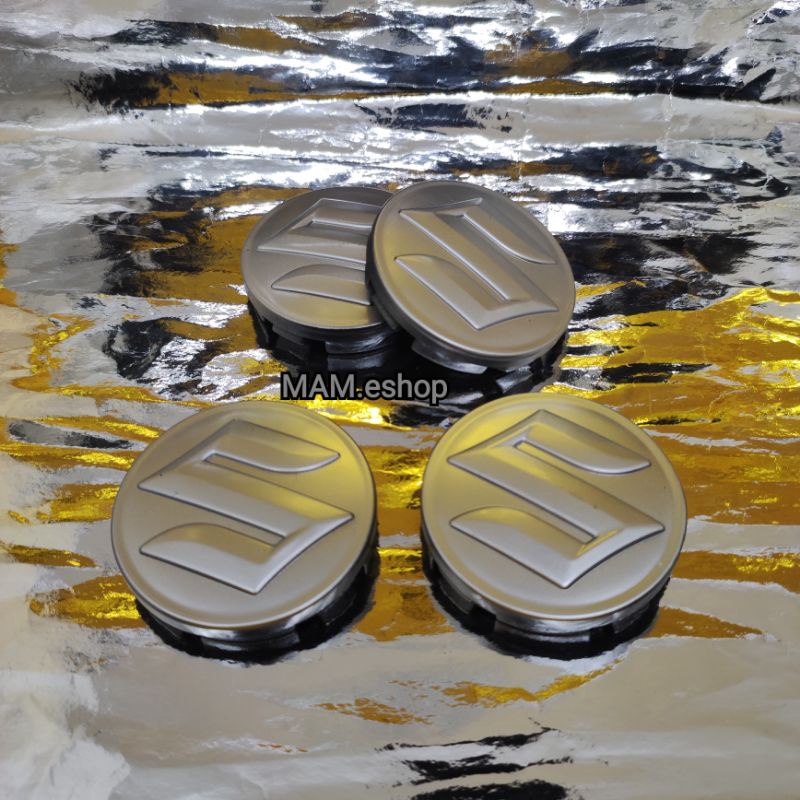 Dop Suzuki Wheel Dop Ertiga Karimun Grand Vitara Estilo Wagon Silver Isi 4pcs Tutup Roda Velg Mobil