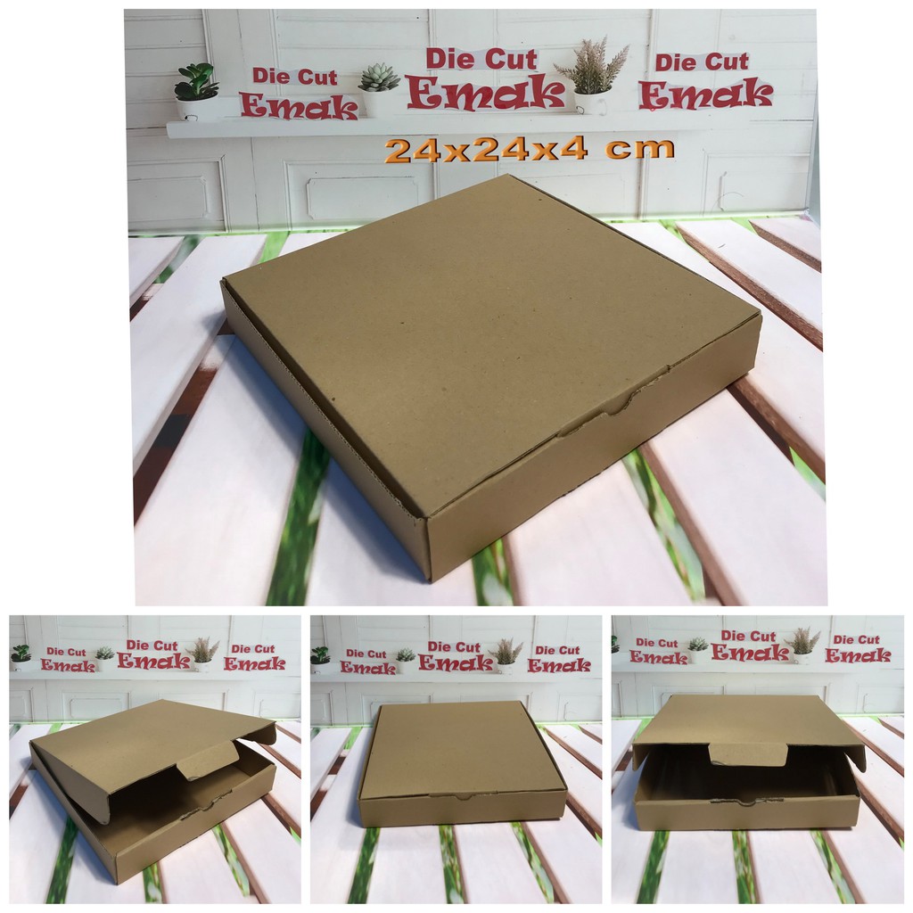 

kardus uk.24x24x4 cm kotak box karton Die Cut