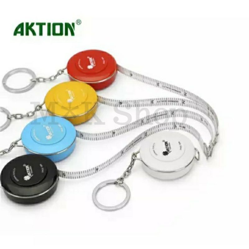 Meteran Gulung kecil / Small Roll tape measuring. Merk: Aktion