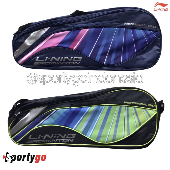 PROMO Tas Badminton LiNing ORIGINAL 2R Thermo Li Ning Bag Cover - Navy Ungu