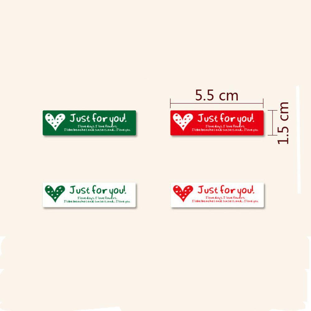 Suyo1per10lembar Just For You Sticker Dekorasi Kemasan Pernikahan Label Penyegel Empat Warna