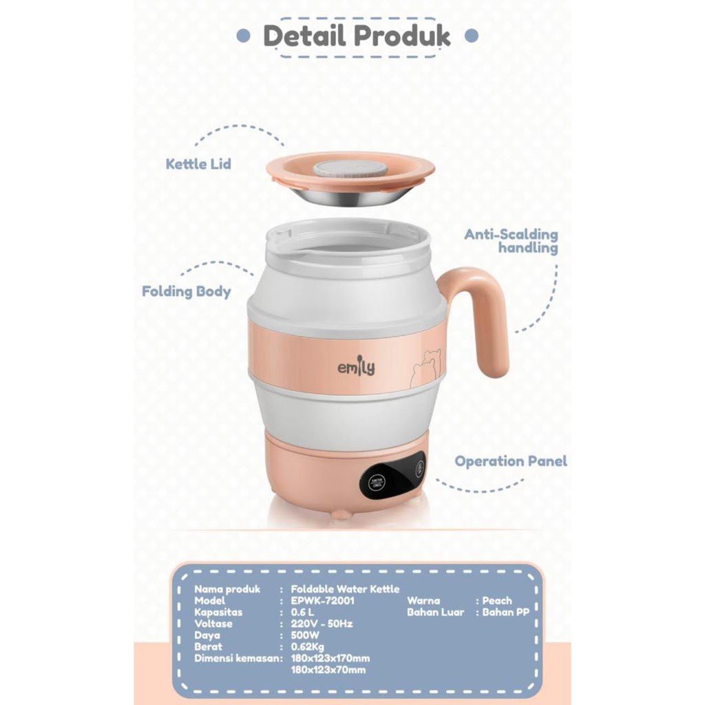 Emily  Portable Water Kettle - EPWK-72001