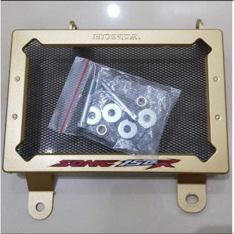 Cover Radiator Sonic150 Original Honda Gold Emas