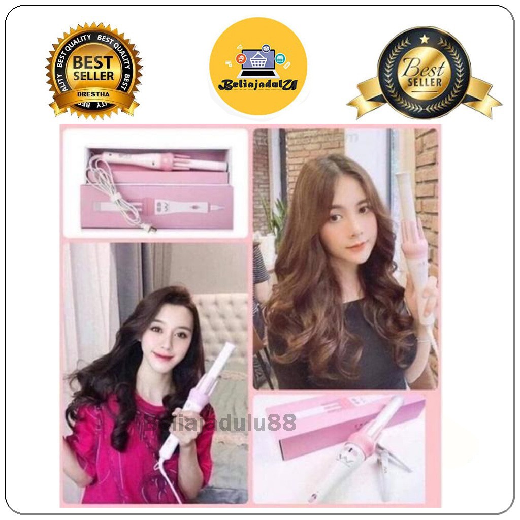 Beliajadulu88 catokan rambut keriting Magic automatic hair curler hair roller otomatis