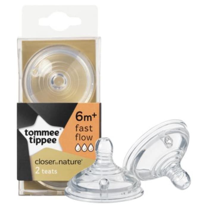 Tommee Tippee Teat Fast Flow - Dot / Nipple Botol Susu Bayi Tommee Tippee Size 6 m+