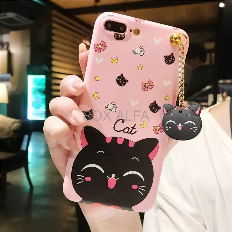 Case Xiaomi Redmi 4X Softcase 3D Cat Kucing Hello Kitty Aloha Pink