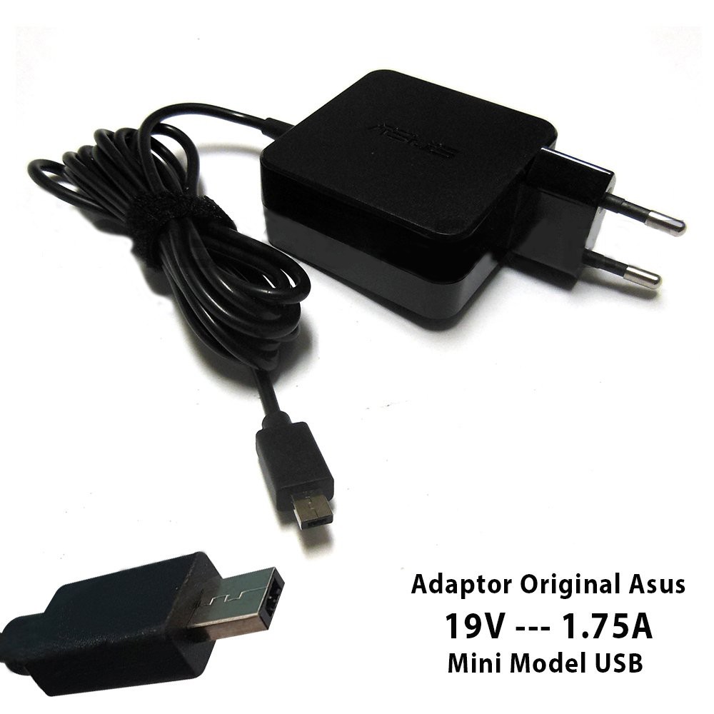 Asus Adaptor Charger Laptop 19v-1.75a Micro USB Kotak X205 X205T X202