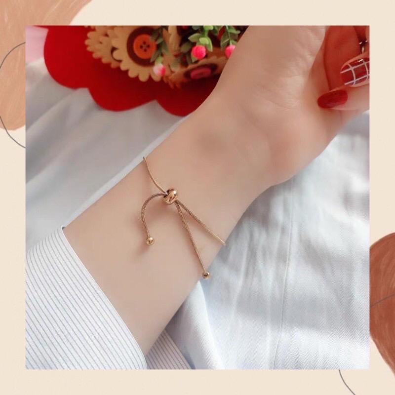 Gelang Serut Simple Gold Rosegold Silver Titanium Premium Import Belut Wanita Aksesoris perhiasan Fashion Korea