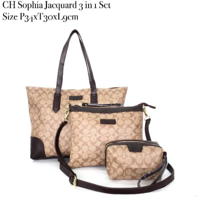 

Coach Sophia Jacquard 3 in 1 Set