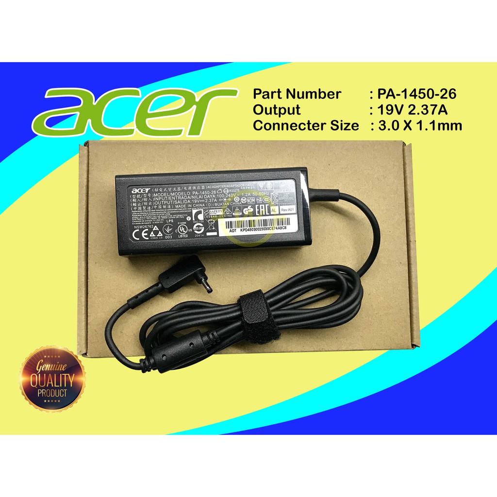 Charger Adaptor Laptop Acer Aspire Switch 12 SW5-271 SW7-272 Switch Alpha SA5-271 SA5-271P ORIGINAL