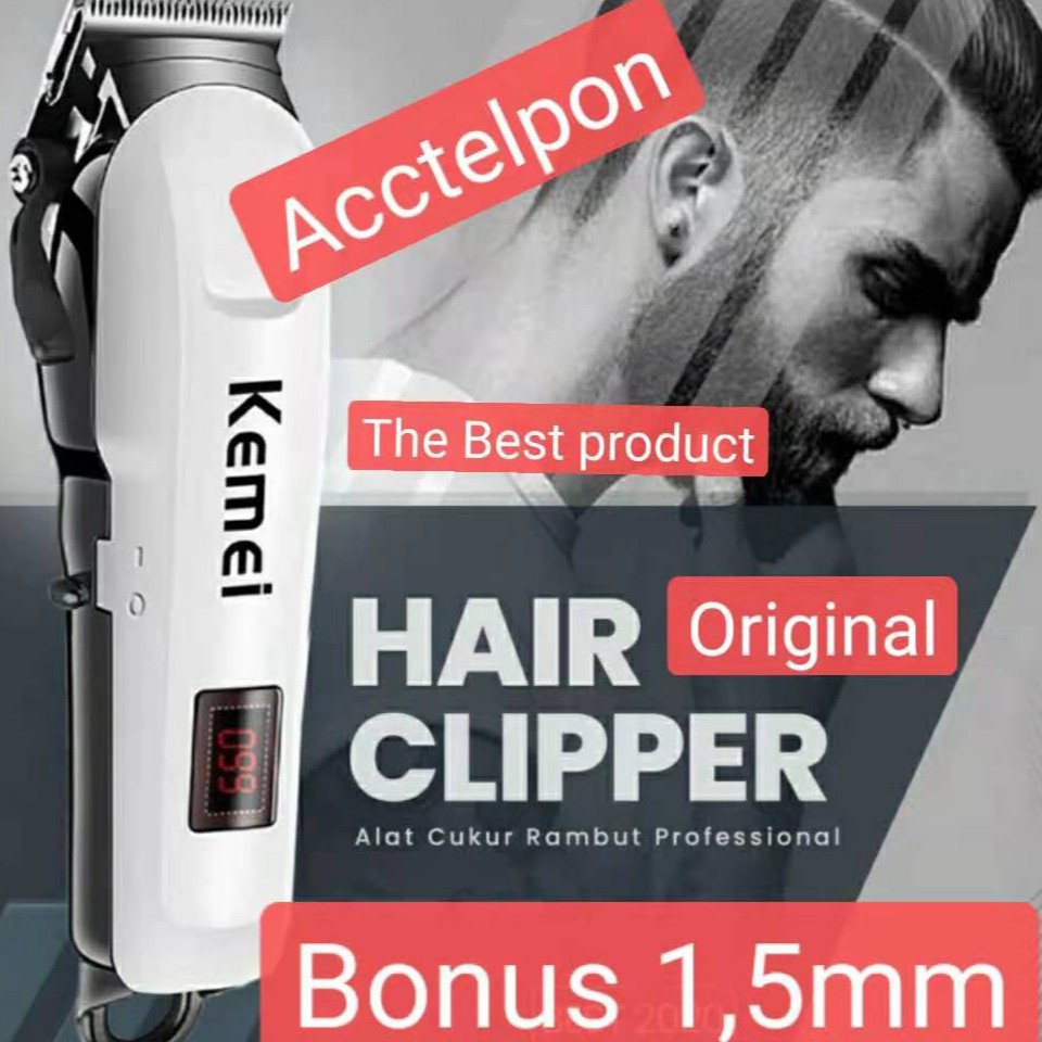 Hair Clipper Kemei KM-809A Alat Mesin Cukur Rambut