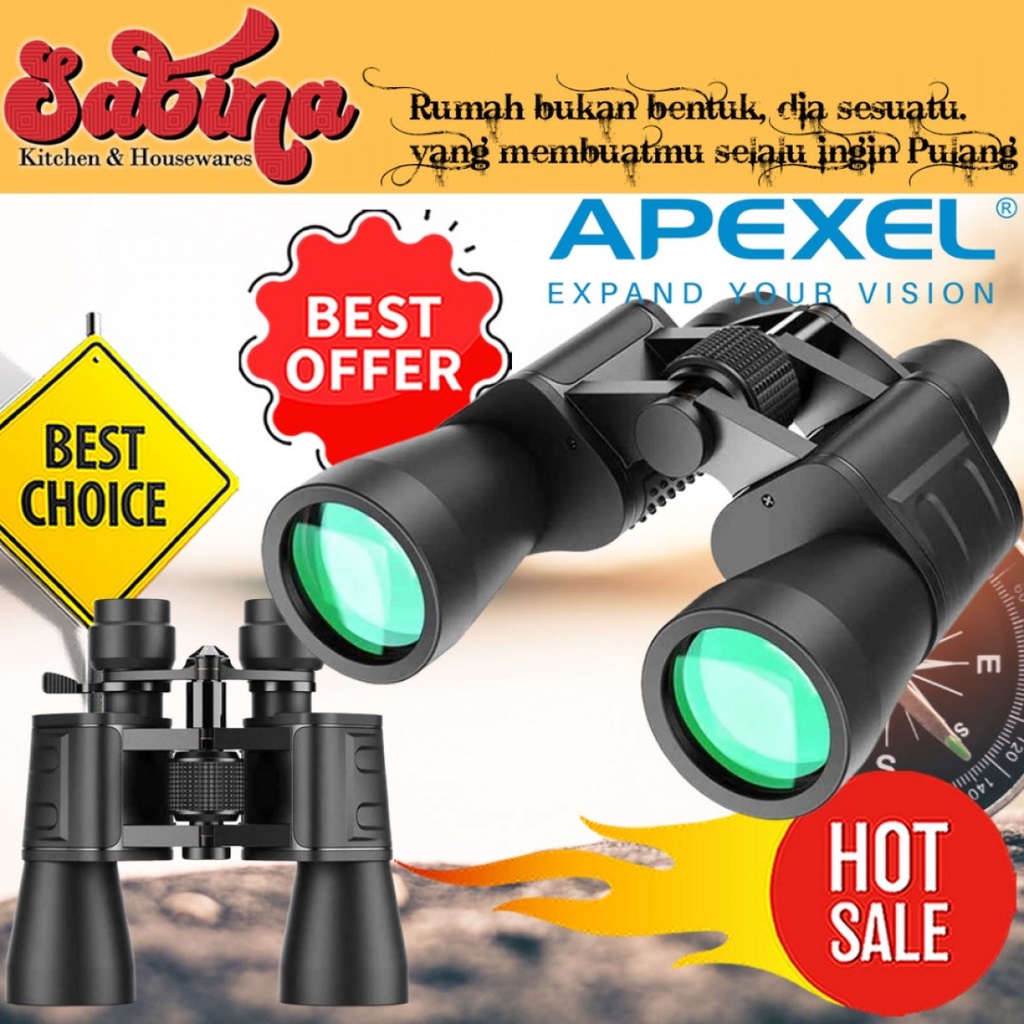 Teropong Outdoor Binoculars High Power 10-30x50 Pengamatan Jauh BAK7