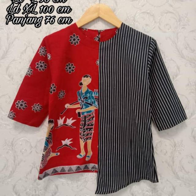 Blouse batik / blouse lurik / blouse lucu/ blouse jamu