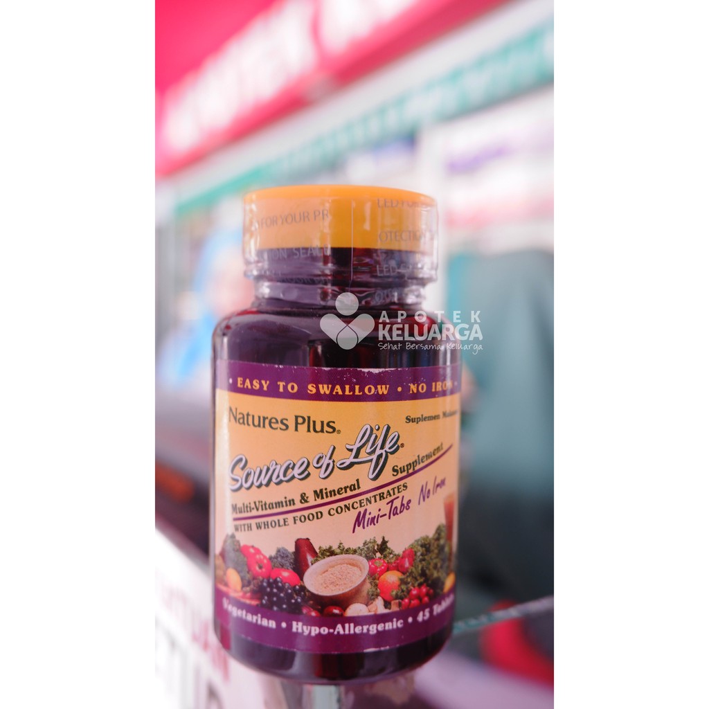 Nature's Plus SOL Mini 45 Tabs Iron