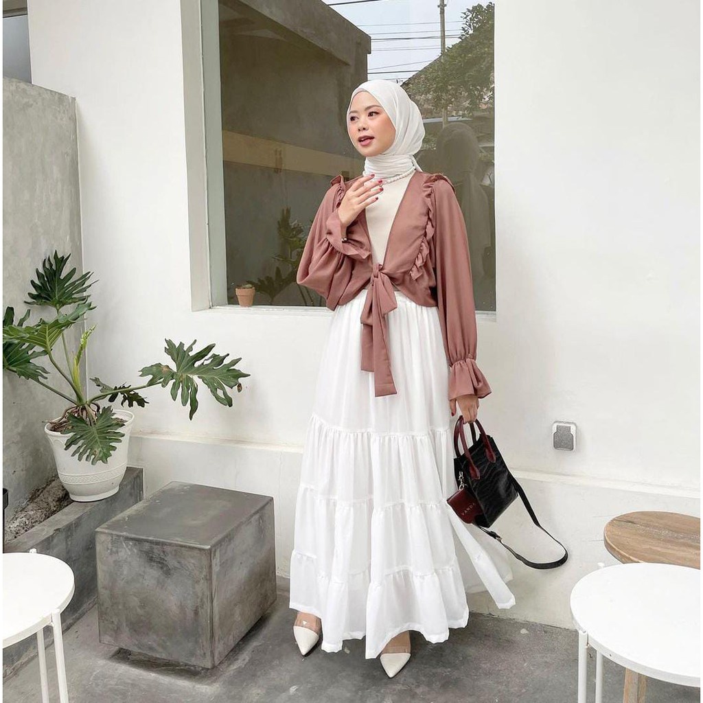 DISKON ELLEN SKIRT - ceruty skirt / basic skirt / rok basic / rok polos / casual skirt