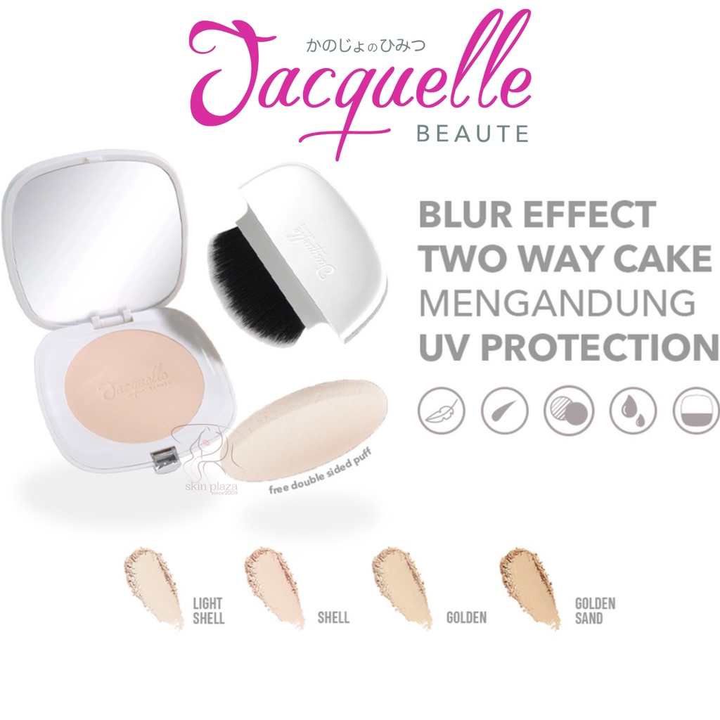 Jacquelle Blur Effect Two Way Cake TWC with Skincare Benefit Bedak Padat