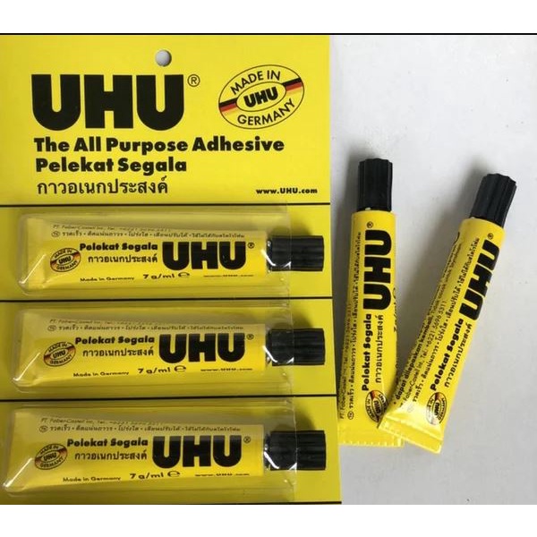 Lem UHU Cair 7ml , 20ml , 35ml Perekat Serbaguna All Purpose Glue