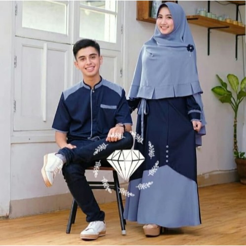 Zoya Couple  Gamis  Busui Couple  Dress Couple  Keluarga  Baju  