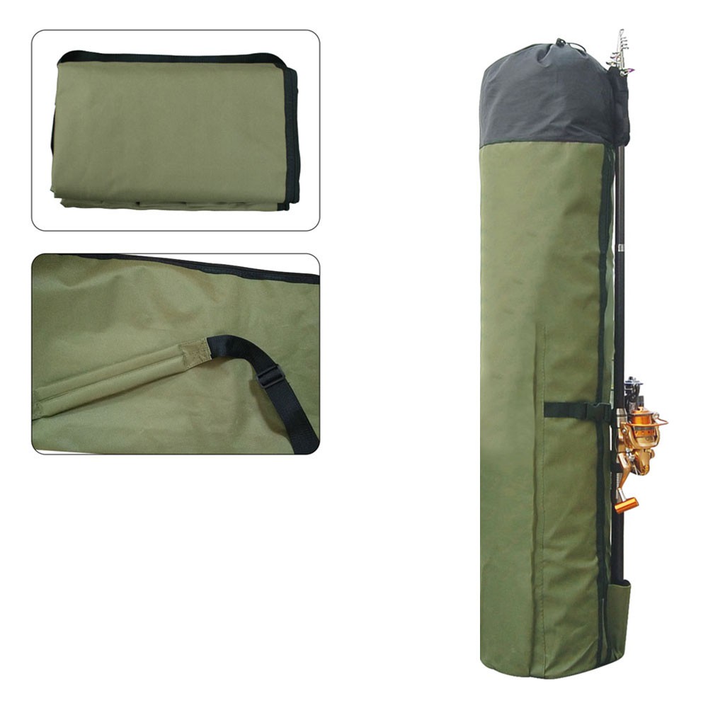 Shaddock Tas Mancing Large Capacity Handcuffs Shoulder Fishing Bag - Army Green