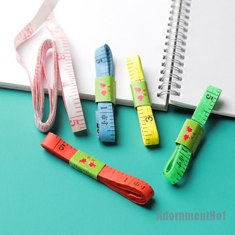 [AdornmentNo1]1.5m Body Measuring Ruler Sewing Tailor Tape Measure Mini Soft Flat Ruler