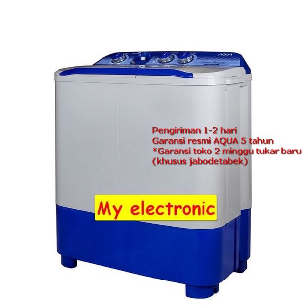 Promo Mesin cuci Aqua QW-781XT / 761XT/ 751XT 2 tabung 7 kg 350 watt