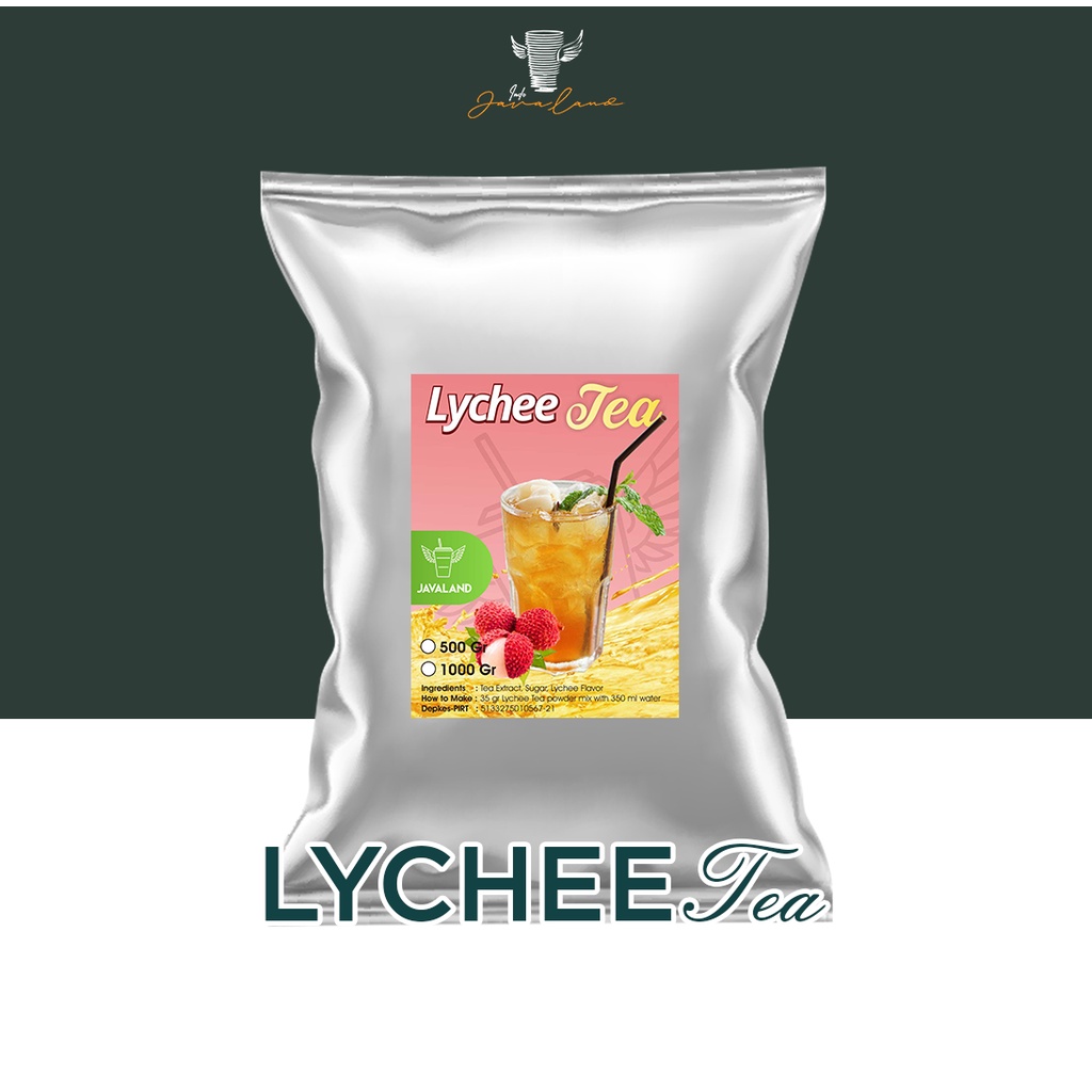 

Javaland Bubuk Minuman Rasa Lychee Tea / Teh Leci 1Kg - Regular Plain | Es Teh