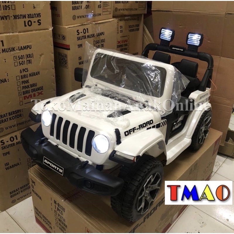 Mobil Aki Anak PMB JEEP Rubicon OFF-Road 8288 M8288 Mainan Anak Remot Remote Kontrol Murah-4