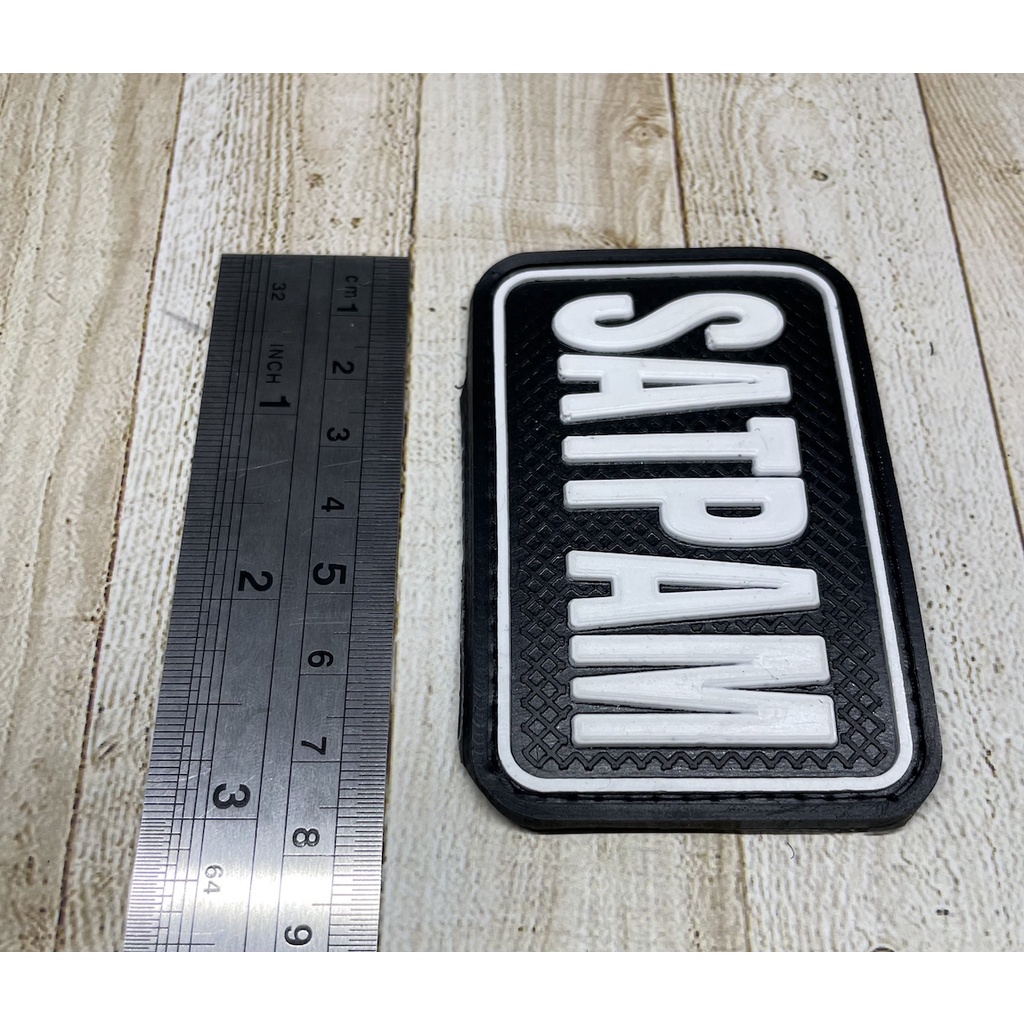 Patch Security (Satpam Tulisan Putih) - Patch Velcro Satpam - Prepetan Satpam Tulisan - Velcro Karet