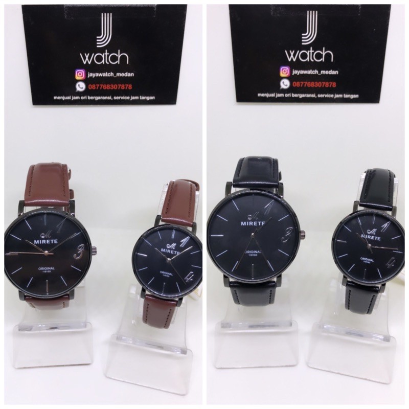 TERBARU JAM TANGAN MIRETE ORIGINAL JAM TANGAN KULIT COUPLE