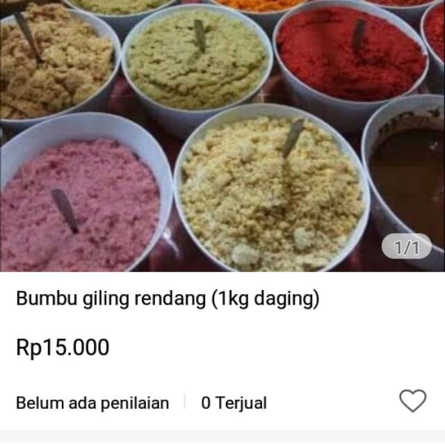 

Bumbu rendang. Bumbu opor. Bumbu basah.