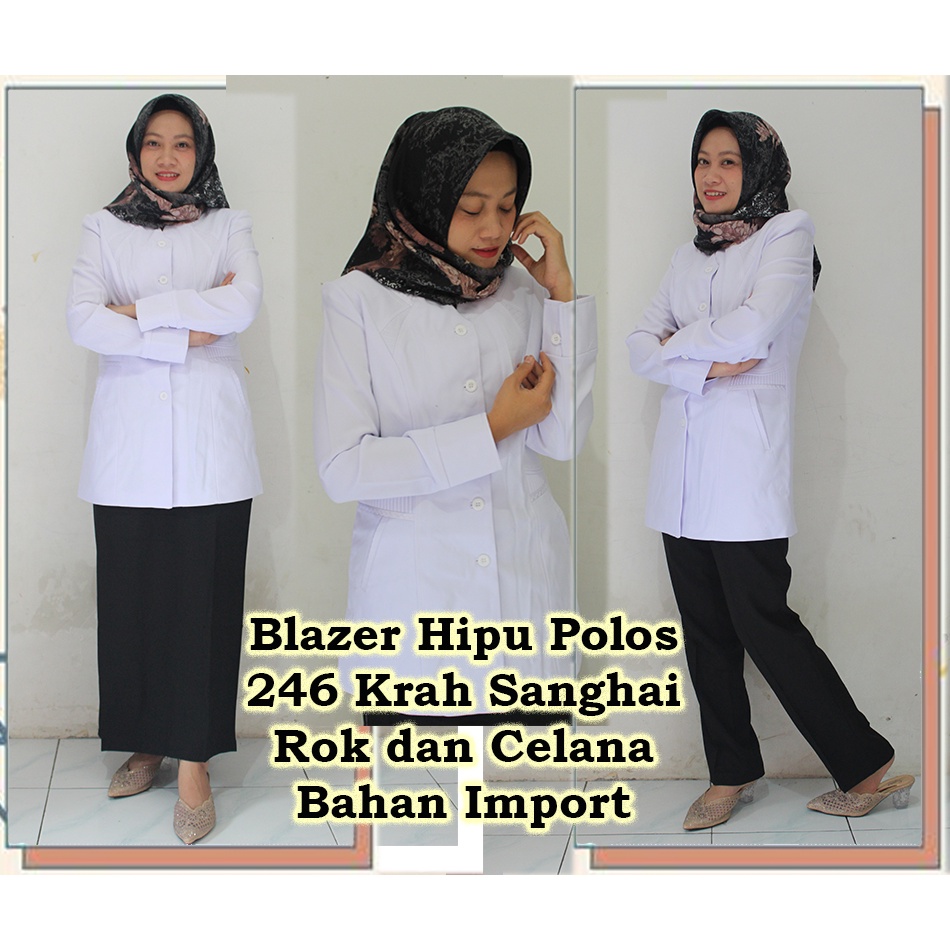 setelan blazer-Setelan Blazer guru dan PNS terbaru-Blazer azkia-Pakaian Kantor dan formal-bisa COD