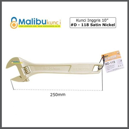 Promo D - 118 10 Satin Nickel kunci inggris NEWTON
