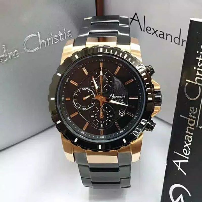 Jam Tangan Pria Alexandre Christie 6141 Alexandre Christie Pria AC 6141 Original