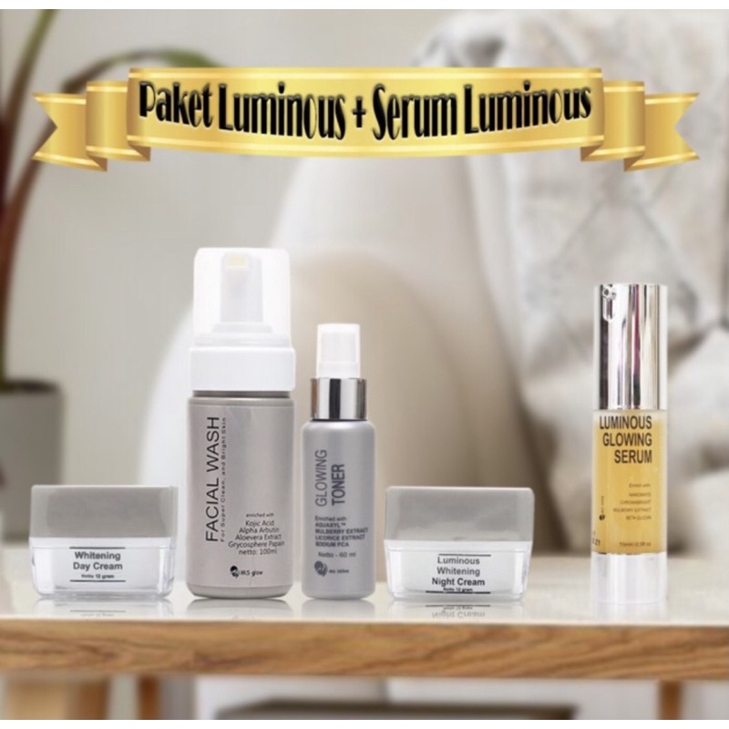 PAKET LUMINOUS & LUMINOUS SERUM MS GLOW / MS GLOW PAKET LUMINOUS & LUMINOUS SERUM