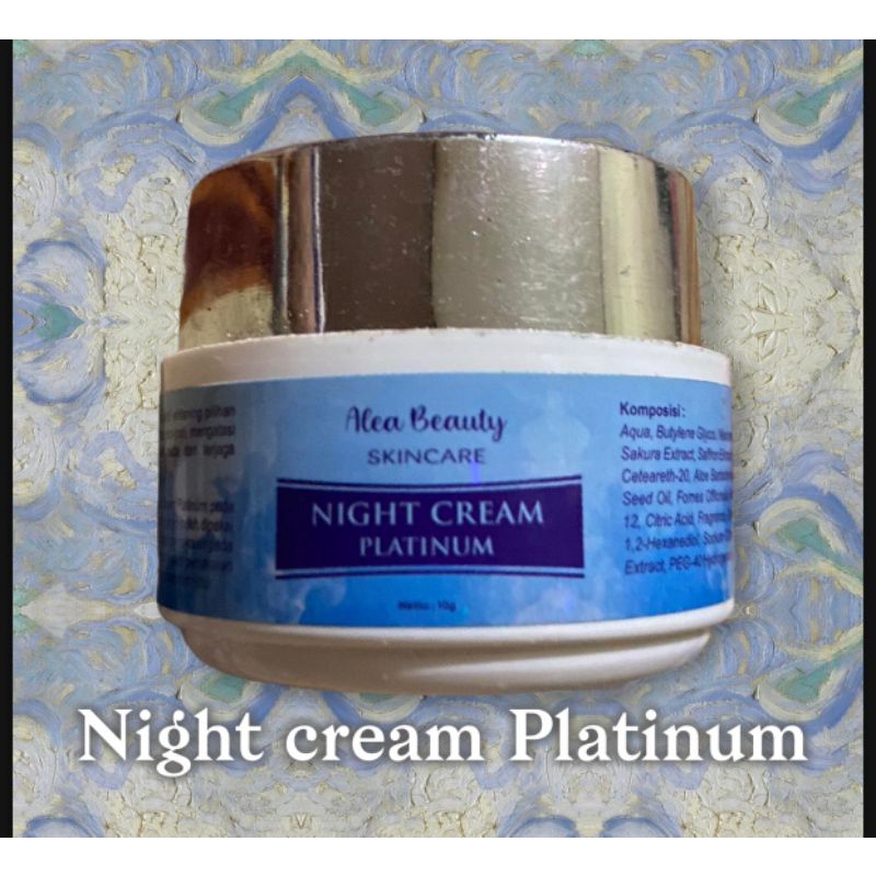 Night Cream Platinum Alea Beauty Skincare