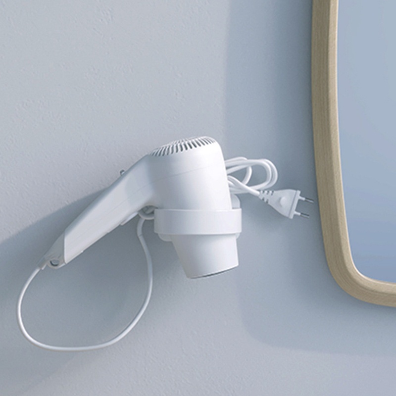 Rak Holder Hair Dryer Bahan Plastik ABS Untuk Kamar Mandi