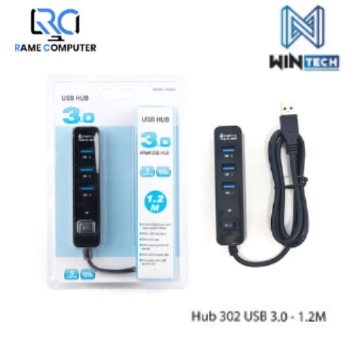 Hub 302 Usb 3.0 4 Port 1,2 Meter / Usb 3.0 Super Speed 5 GBPS