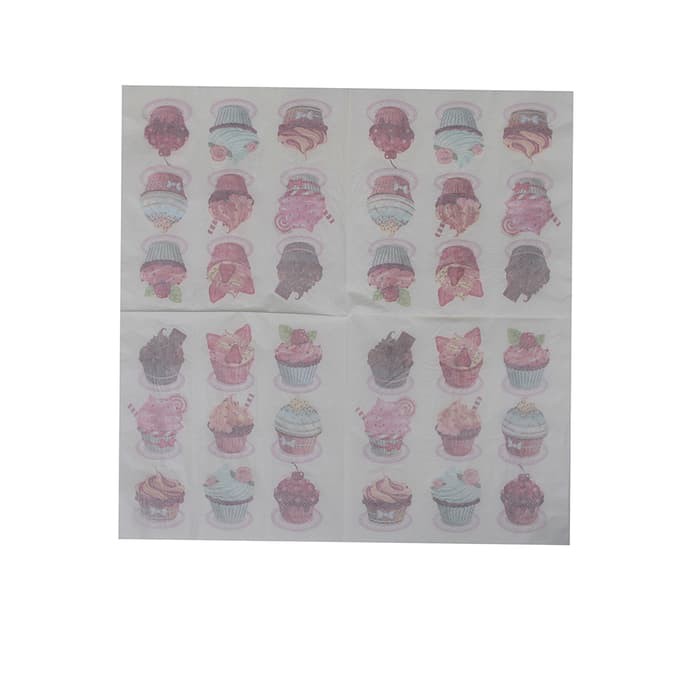 Decoupage Napkin - Tissue Decoupage 2Ply KC_6 Cupcake