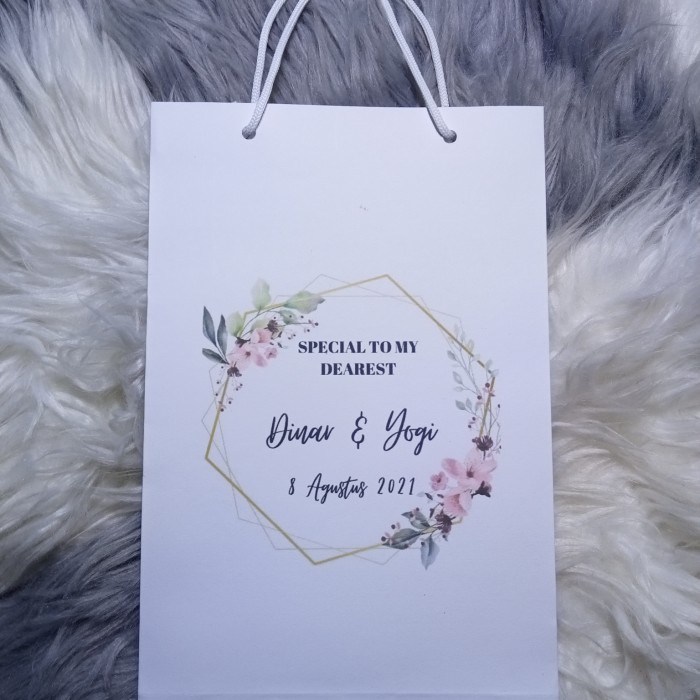 

PROMO Paper Bag Putih Custom Logo - Dua sisi