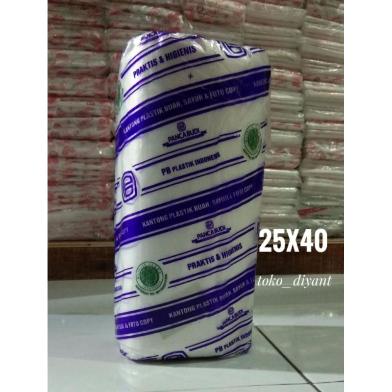 HD Roll Panca Budi/Plastik Buah/Kantong Sayur/Plastik Fotokopi/Plastik HD Rol 25x40 30x45