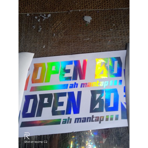 

stiker cutting hologram 8x25cm