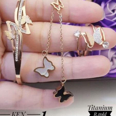 Titanium Set Perhiasan Wanita 227F