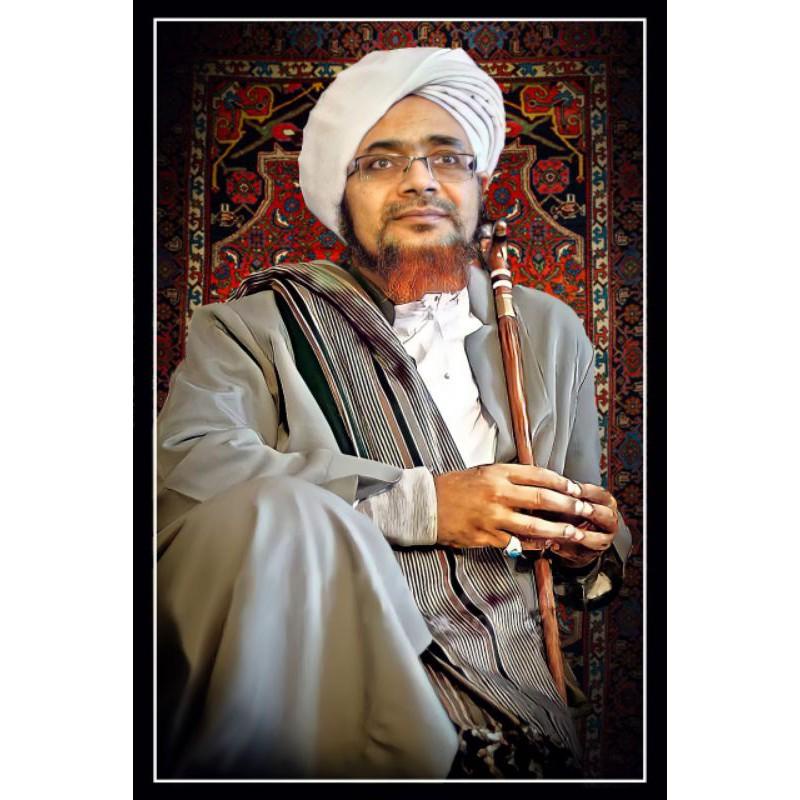 GAMBAR TAJAM, BISA COD, POSTER JUMBO HABIB UMAR BIN HAFIDZ UKURAN 80X120CM BAHAN LUSTER CETAK UV