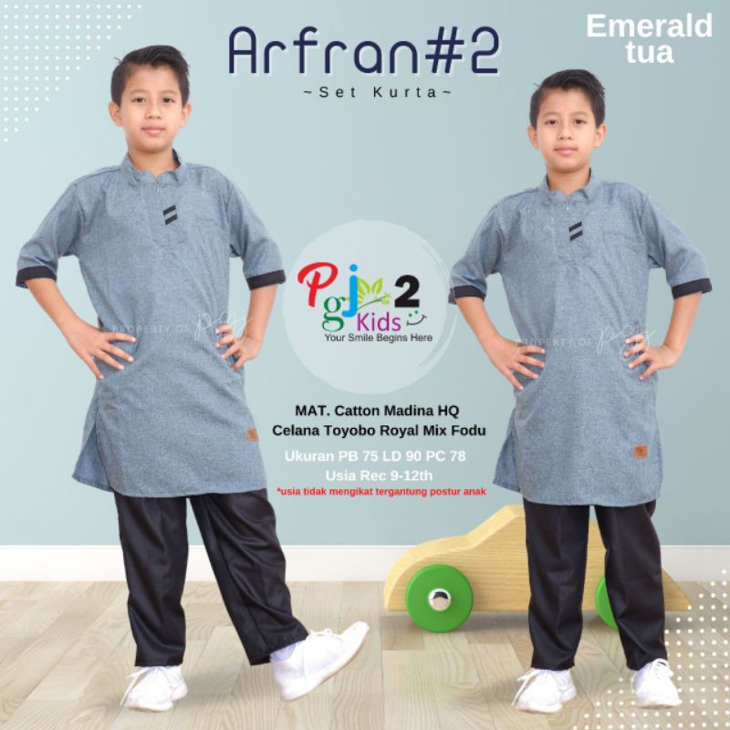 ARFRAN#2 BY PGJ KIDS - SETELAN KURTA ANAK LAKI-LAKI