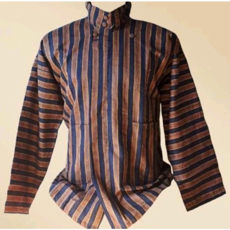 Surjan Lurik Dewasa / Baju Lurik / Baju Adat Jawa / Surjan Lurik Tenun / Surjan Lurik Tenun Alusan