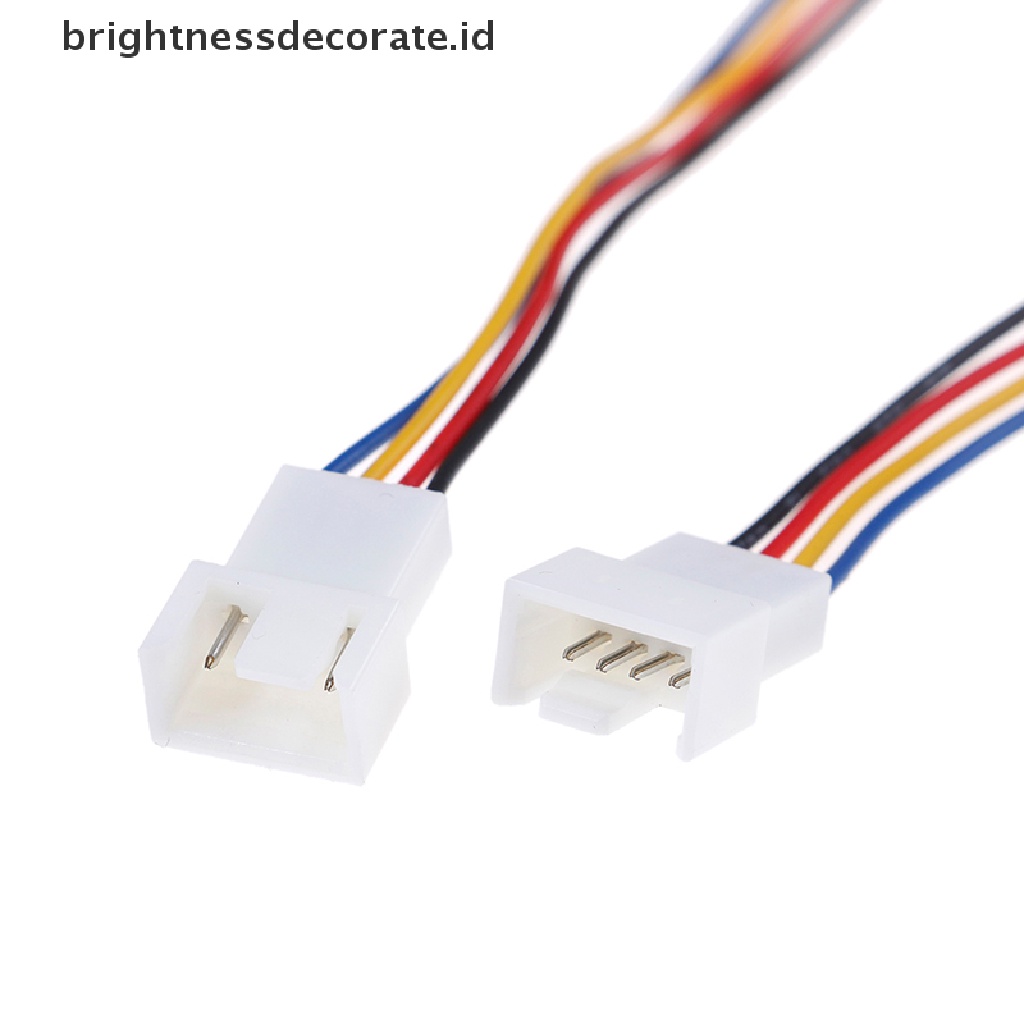 2pcs Kabel Extension Kipas Pwm 4 Pin Ke 3pin 4pin Universal