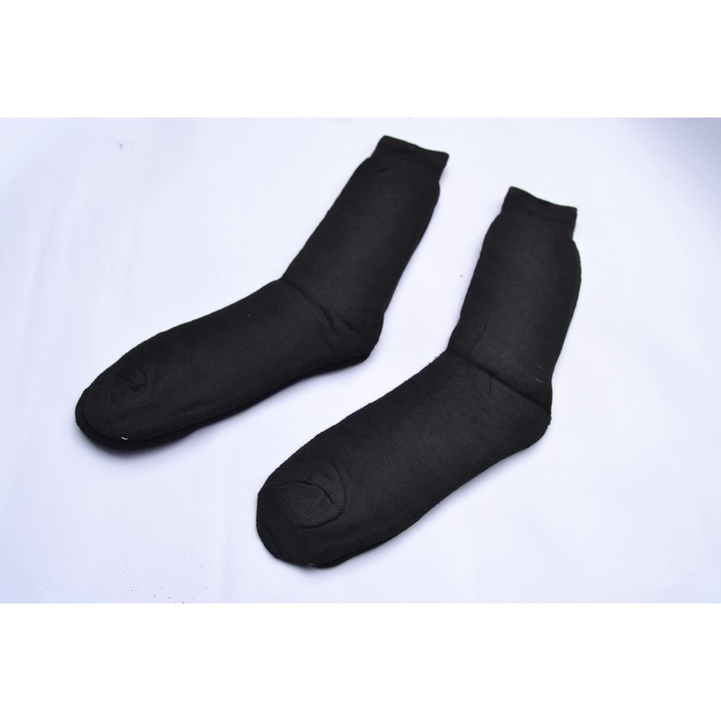 Kaos Kaki Hitam Panjang / Kaos Kaki Tebal Hitam Polos Panjang Sebetis