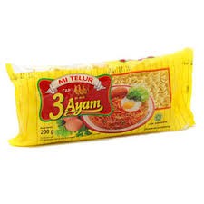 

Mie Telur 3 ayam 200 gr isi 20 pcs/ Karton