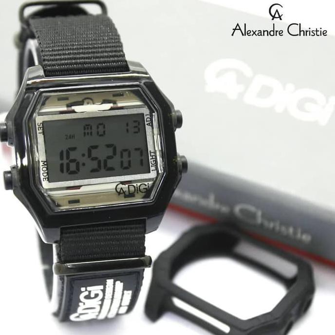 KUALITAS TERBAIK JAM TANGAN ALEXANDRE CHRISTIE ORIGINAL AC 9224 AC9224 CANVAS AC DIGI TERLARIS