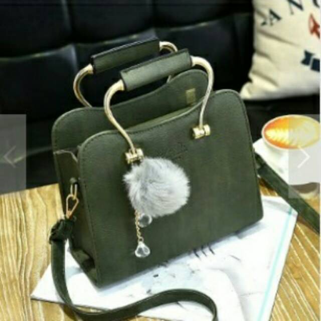6798 GREY GROSIR TAS IMPORT KOREA TERBARU